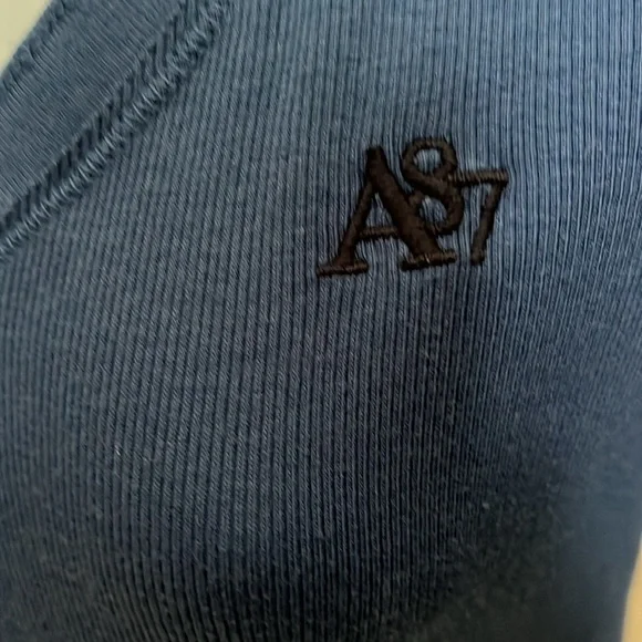 American Eagle Outfitters Fitted Blue Short Sleeve Tee - Picture 2 of 7